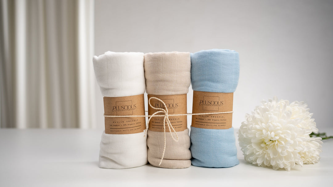 Gift Basket: Organic Swaddle Set