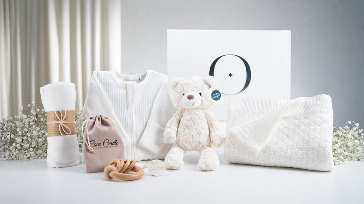 Luxury Baby Essentials Gift Basket – Mary Meyer Bear & Cozy Set