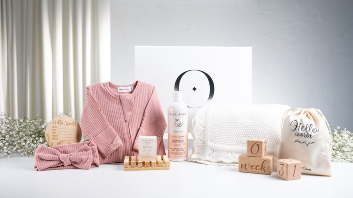 Luxury Organic Premium Baby Gift Basket – Sleeper & Essentials Set