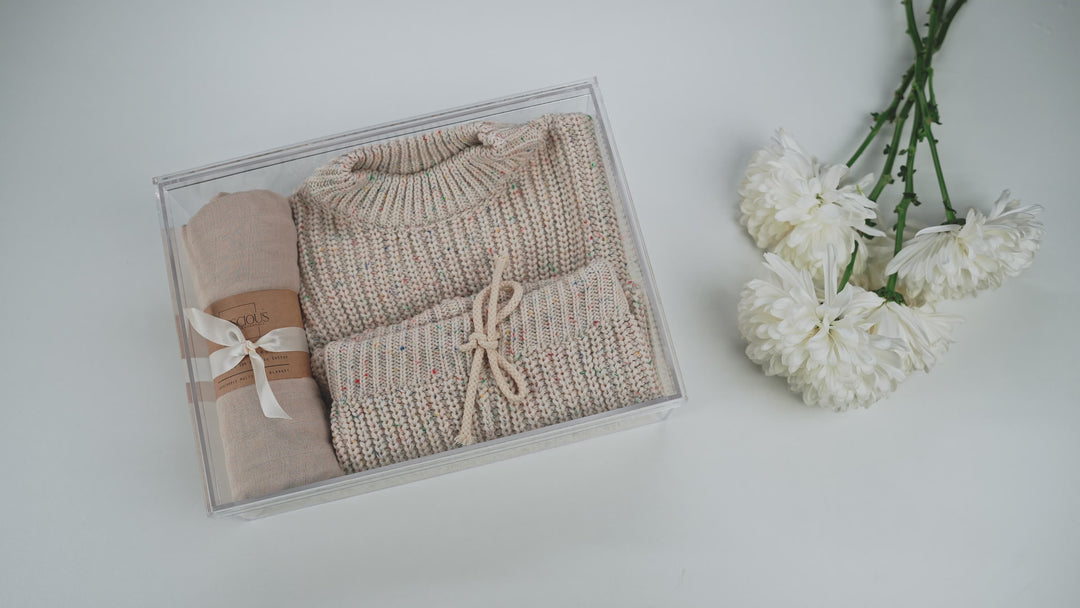 Gift Basket: Knit Sweater 2Pc Set