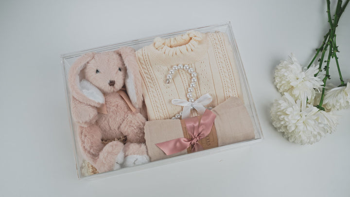 Gift Basket: Sweater & Bunny Set